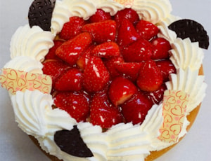 Aardbeien vlaai