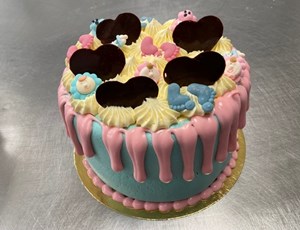 gender reveal taart 12 p.
