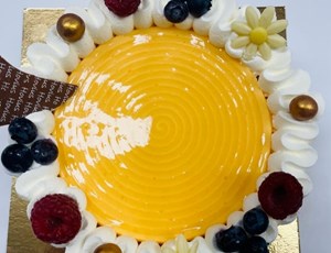 cheese cake mango 6-8 pers.
